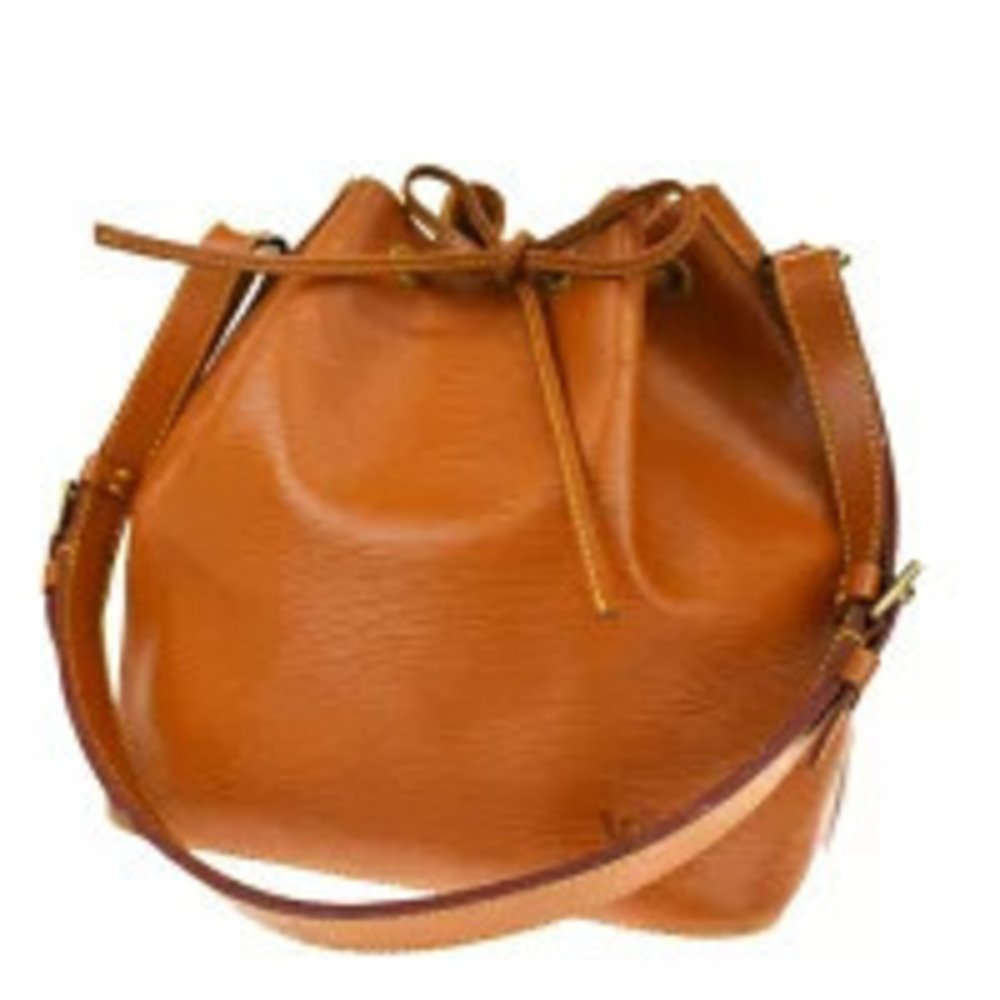 Louis Vuitton Noe Shoulder Bag Drawstring Epi Leather Brown
